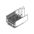 Molex Board Connector, 225 Contact(S), 1 Row(S), Male, Straight, 0.079 Inch Pitch, Press Fit Terminal,  740622502